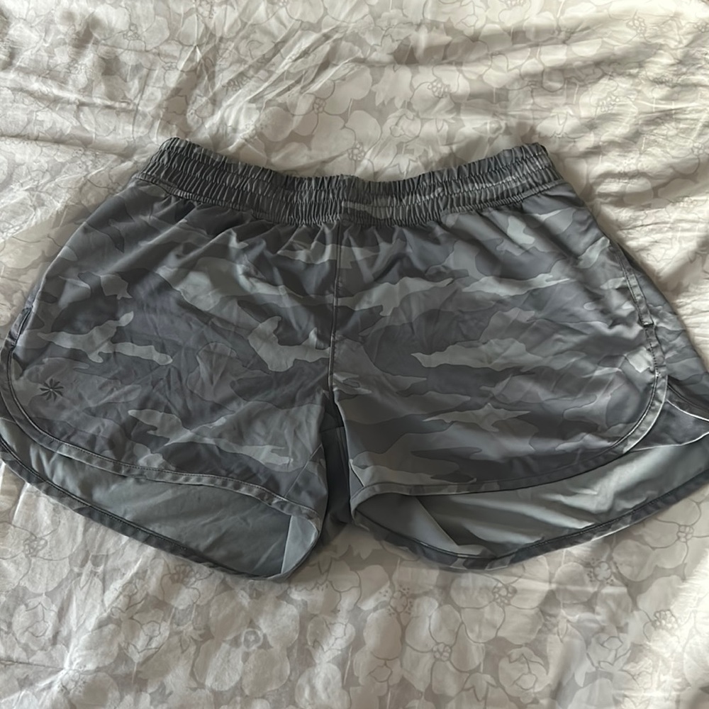 Athleta girl grey camo shorts